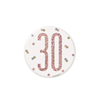 Image sur 30th GLITZ ROSE GOLD 3" BADGE