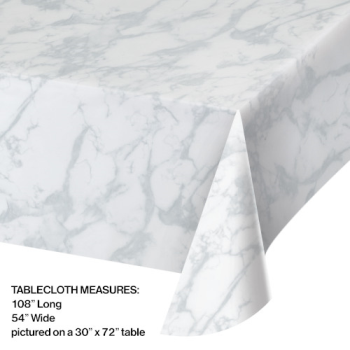 Picture of MARBLE PLASTIC TABLE COVER