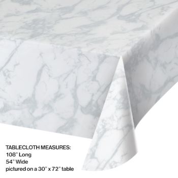 Image de MARBLE PLASTIC TABLE COVER