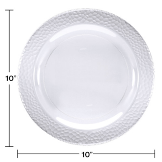 Picture of CLEAR PEBBLE 10" PLASTIC PLATES 