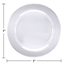 Image de CLEAR PEBBLE 7" PLASTIC PLATES 
