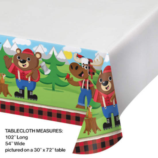 Picture of LITTLE LUMBERJACK BIRTHDAY - TABLE COVER