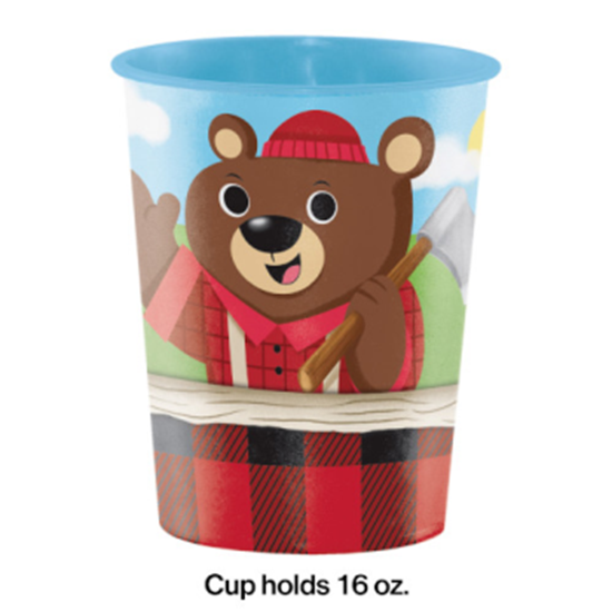 Image sur LITTLE LUMBERJACK BIRTHDAY - 16oz PLASTIC CUP