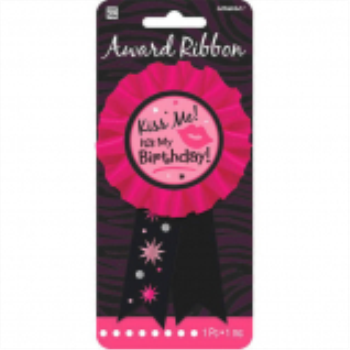 Picture of WEARABLES - KISS ME IT'S MY BIRTHDAY AWARD RIBBON