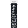 Image sur DECOR - GLITZ BLACK HAPPY BIRTHDAY PRISMATIC BANNER - 9'