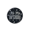 Picture of WEARABLES - 3" BIRTHDAY GLITZ BLACK BADGE - BIRTHDAY