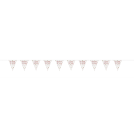 Picture of DECOR - GLITZ ROSE GOLD PRISMATIC PENNANT BANNER