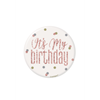 Image sur WEARABLES - 3" BADGE GLITZ ROSE GOLD  - MY BIRTHDAY