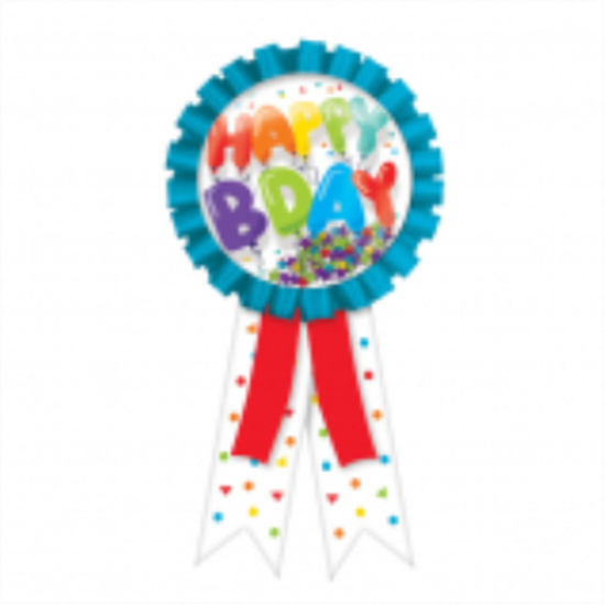 Picture of WEARABLES - BIRTHDAY CELEBRATION CONFETTI POUCH AWARD RIBBON