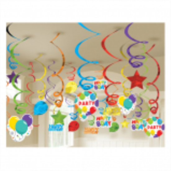 Picture of DECOR - Birthday Celebration Mega Value Pack Swirls