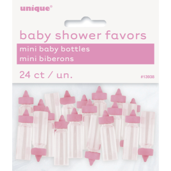 Picture of PINK MINI PLASTIC BABY BOTTLES