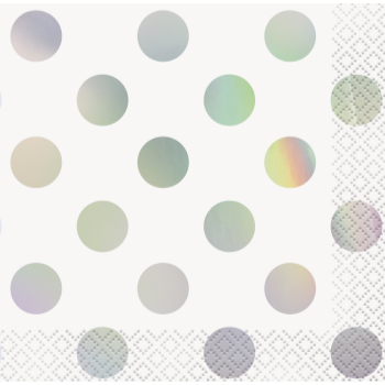 Image de IRIDESCENT DOT BEVERAGE NAPKINS