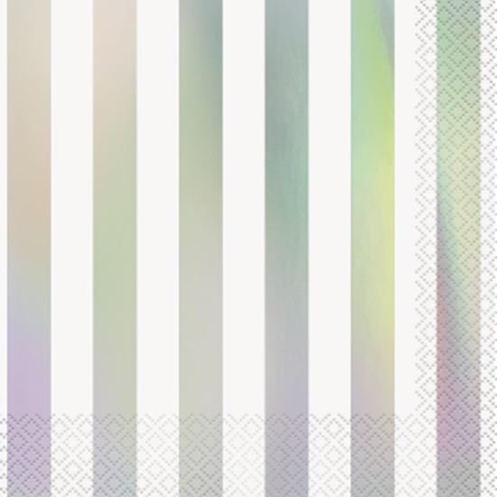 Picture of IRIDESCENT STRIPE LUNCHEON NAPKINS