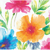 Picture of WATERCOLOR FLORAL BEVERAGE NAPKINS