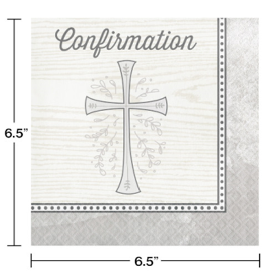 Picture of TABLEWARE - DIVINITY SILVER LUNCHEON NAPKINS - CONFIRMATION