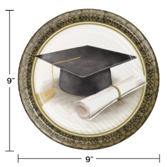 Picture of CLASSIC GRADUATION 9" PLATES