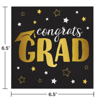 Image de TABLEWARE - GRAD ADVENTURE - LUNCHEON NAPKINS - CONGRATS GRAD