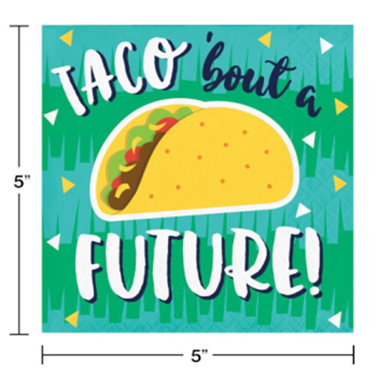 Picture of TABLEWARE - FIESTA TACO 'BOUT A FUTURE BEVERAGE NAPKINS