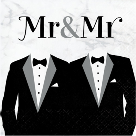 Image sur MR & MR WEDDING LUNCHEON NAPKINS 