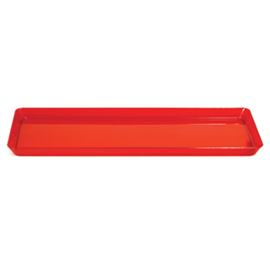 Image sur TABLEWARE - 16" X 15.5" CLEAR RED TRAYS