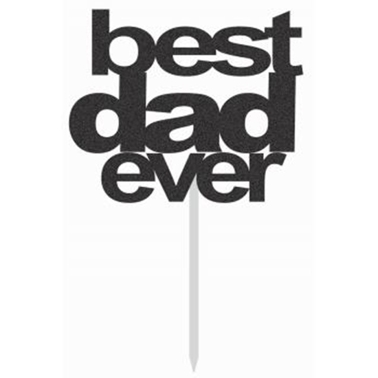 Picture of FATHER'S DAY - BEST DAD EVER CAKE TOPPER