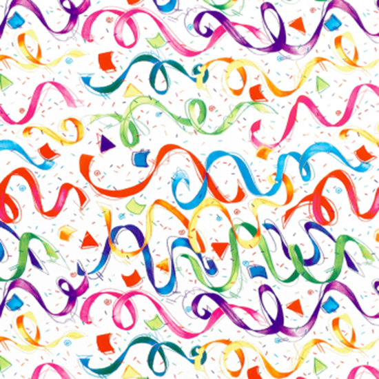 Image sur JUMBO GIFT WRAP - CONFETTI 'N STREAMERS