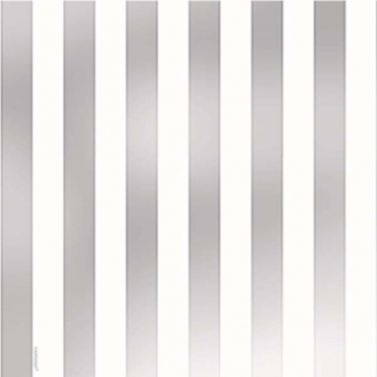 Picture of JUMBO GIFT WRAP - FOIL SILVER STRIPE