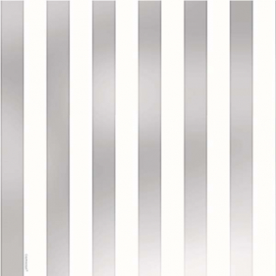 Image sur JUMBO GIFT WRAP - FOIL SILVER STRIPE