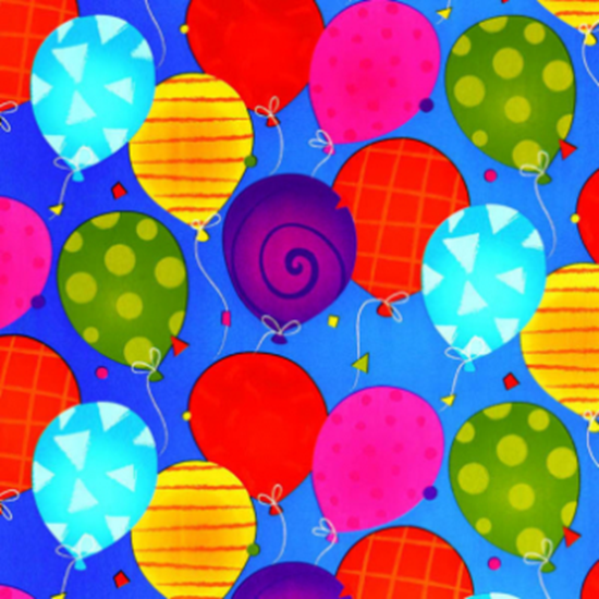 Image sur JUMBO GIFT WRAP - BRIGHT BALLOONS