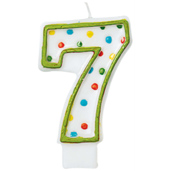 Picture of POLKA DOTS #7 CANDLE          