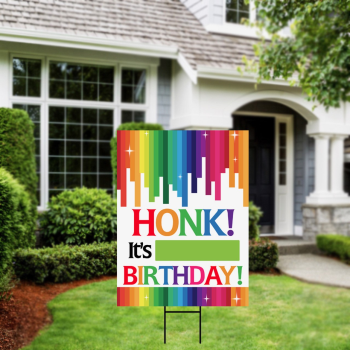 Image de LAWN YARD SIGN - ANY BIRTHDAY - HONK IT'S MY BIRTHDAY