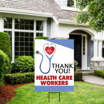 Image de LAWN YARD SIGN - THANK YOU HEALTH CARE WORKERS