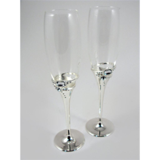 Image sur CHAMPAGNE GLASSES - CRYSTAL RINGS