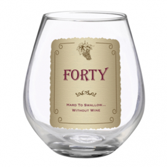 Image sur 40th STEMLESS WINE GLASS