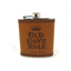 Picture of VINTAGE DUDE TAN LEATHER FLASK 