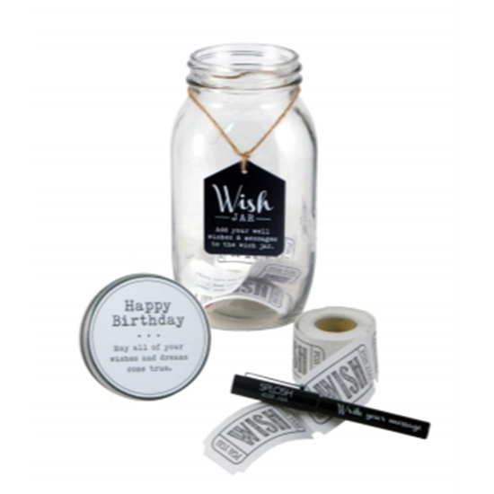 Picture of DECOR - WISH JAR SET - HAPPY BDAY