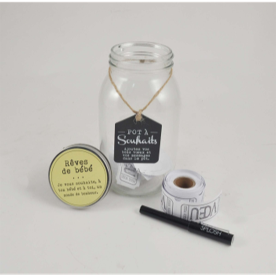 PartyMart. WISH JAR FRENCH BABY SHOWER