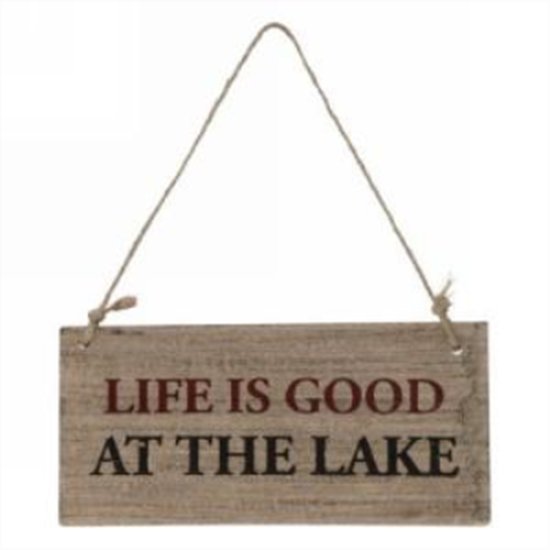 Image sur HANGING WALL PLAQUE...LIFE IS GOOD...