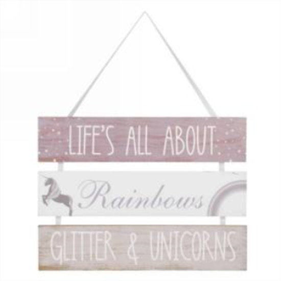 Picture of UNICORN - PLAQUE LIFE'S ALL ABOUT RAINBOW....