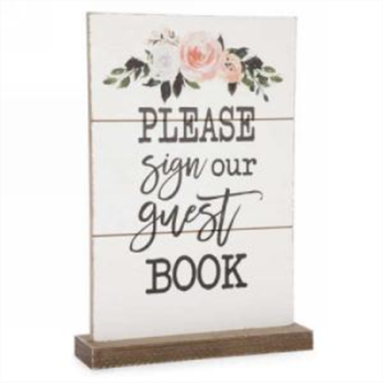 Picture of DECOR PLAQUE - PLEASE SIGN OUR  GUEST BOOK
