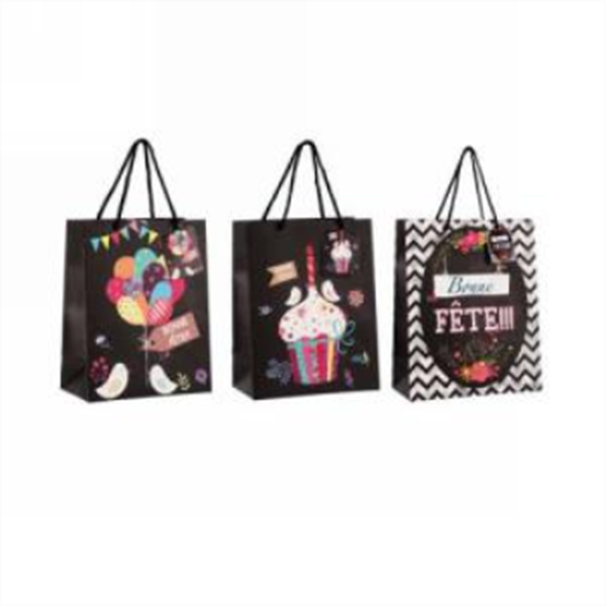 Picture of BONNE FETE MEDIUM GIFT BAGS - 3 ASSORTED STYLES