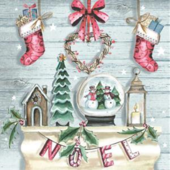 Picture of TABLEWARE - NOËL FIRE PLACE - LUNCHEON NAPKINS