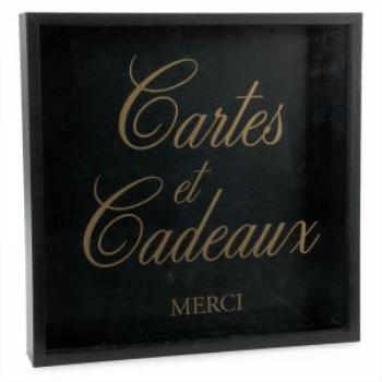 Image de GIFT CARD BOX IN BLACK - CARTES ET CADEAUX