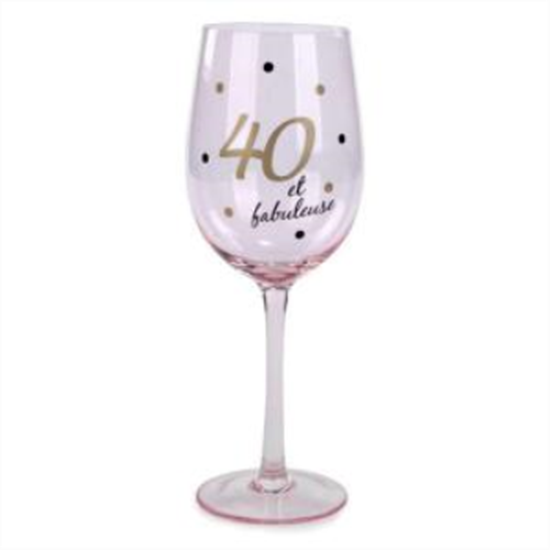 Picture of 40TH ET FABULEUSE WINE GLASS