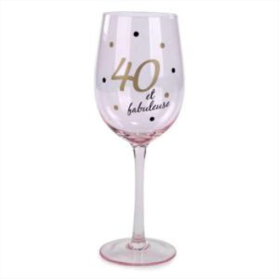 Image sur 40TH ET FABULEUSE WINE GLASS