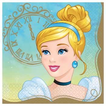 Image de DISNEY PRINCESS - LUNCHEON NAPKINS - CINDERELLA