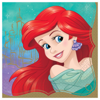 Image de DISNEY PRINCESS - LUNCHEON NAPKINS - ARIEL