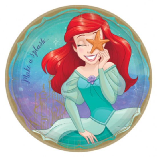 Picture of DISNEY PRINCESS - 9" ROUND PLATES - ARIEL