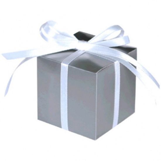 Picture of 2"X2" FAVOR BOXES - SILVER