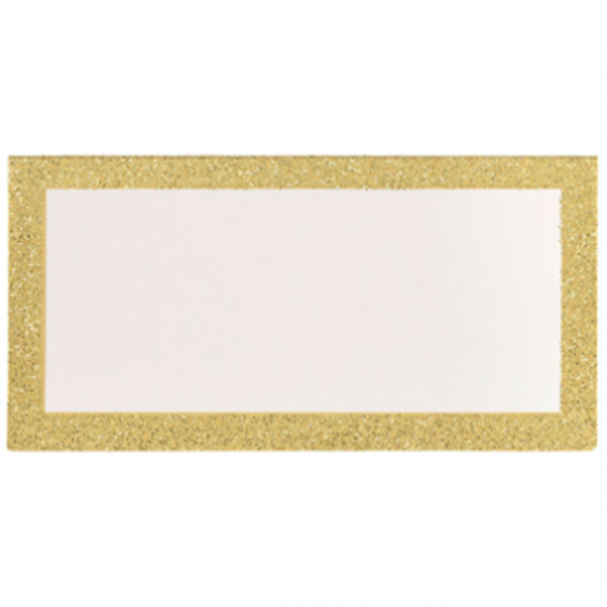 Picture of PLACE CARD - GOLD GLITTER 